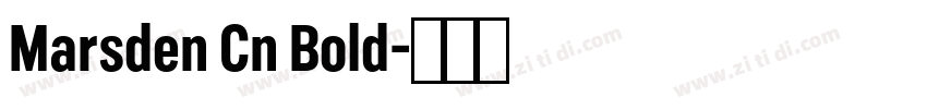 Marsden Cn Bold字体转换